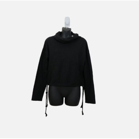 L*Space size Small Cropped Long Sleeve Pullover Sweatshirt Casual Basic Cowl NEW - Picture 1 of 4
